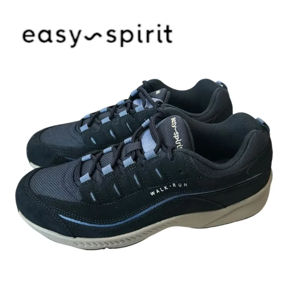 New Easy Spirit SE Roadrun Women's Navy Periwinkle Blue Sneakers 9.5